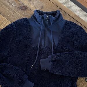 Sweaty Betty Midnight Blue Fleece Top